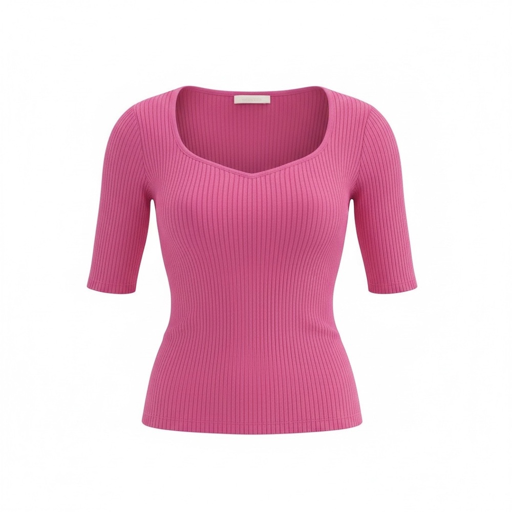 Citizens Of Humanity Pink Ribbed Blouse